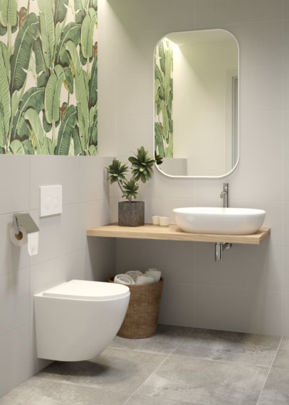 Væghængt Toilet Beno med Langsomt Lukkende Sæde 52,5x36x45 cm Hvid