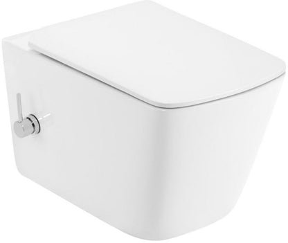 Væghængt Toilet med Bidétfunktion Orion Hvid 51x35 cm