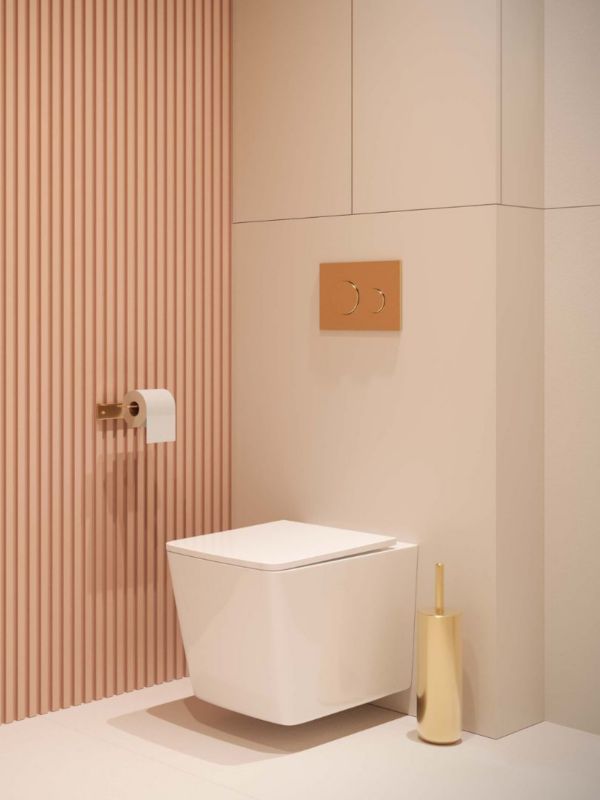 Væghængt Toilet med Bidétfunktion Orion Hvid 51x35 cm