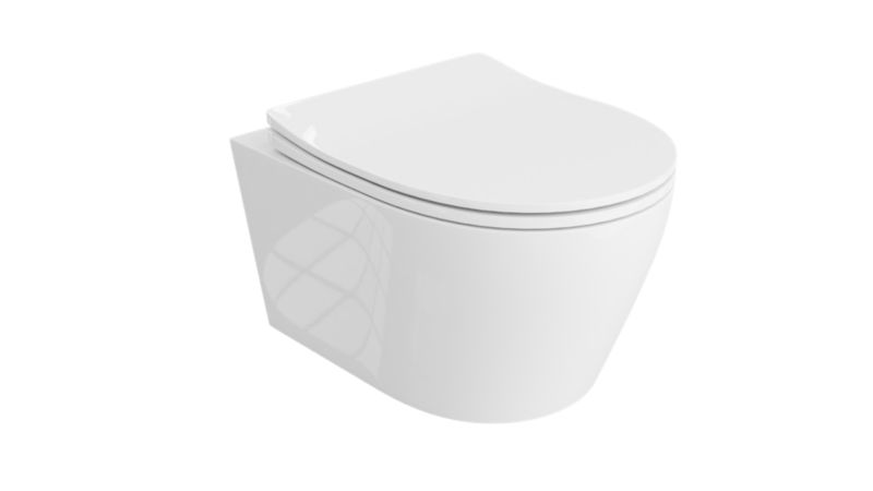 Væghængt Toilet Dino Rim Uden Kravel Hvid 48x36x37,5 cm