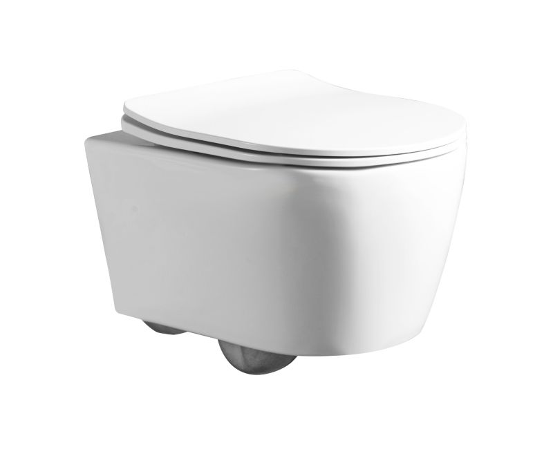 Væghængt Toilet Dino Rim Uden Kravel Hvid 48x36x37,5 cm