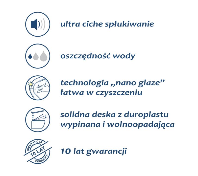 Orinoco Trissa Wir væghængt rimless toilet med duroplast soft-close sæde