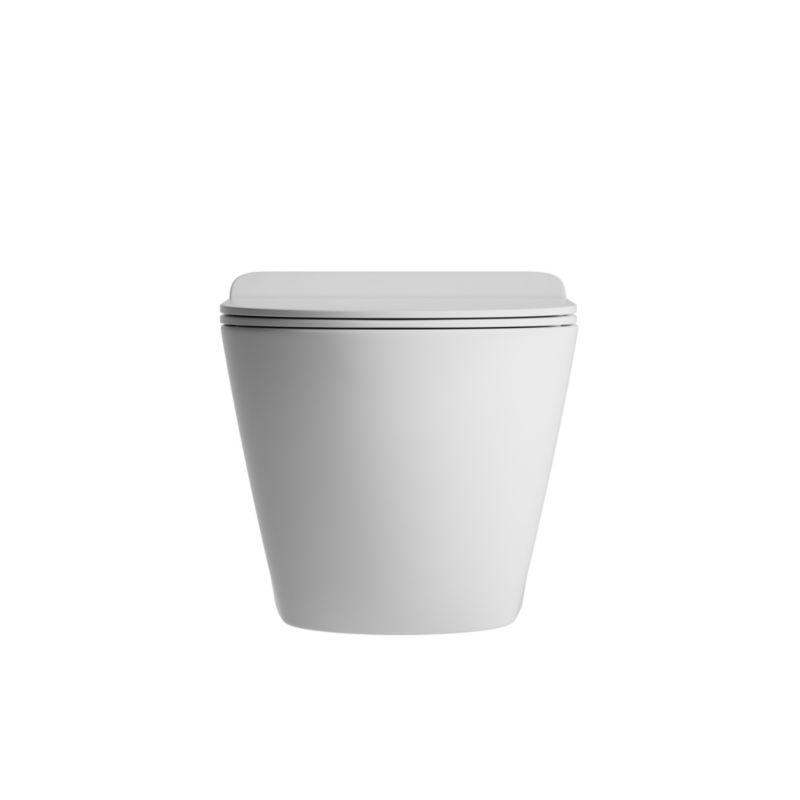 Væghængt Toilet Viva Tornado Uden Skyllekant med Låg Hvid 49x36x36 cm