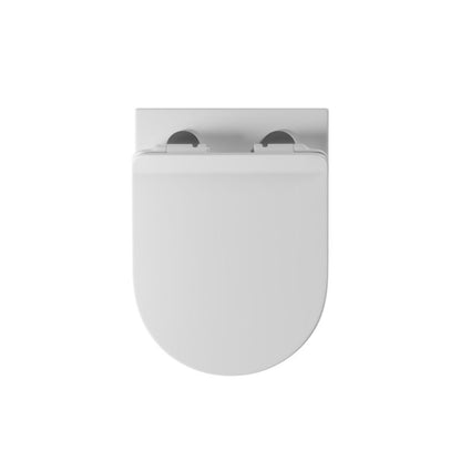 Væghængt Toilet Viva Tornado Uden Skyllekant med Låg Hvid 49x36x36 cm