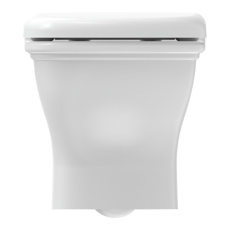 Væghængt Toilet Endell Hvid med Låg og Hvirvelskyl