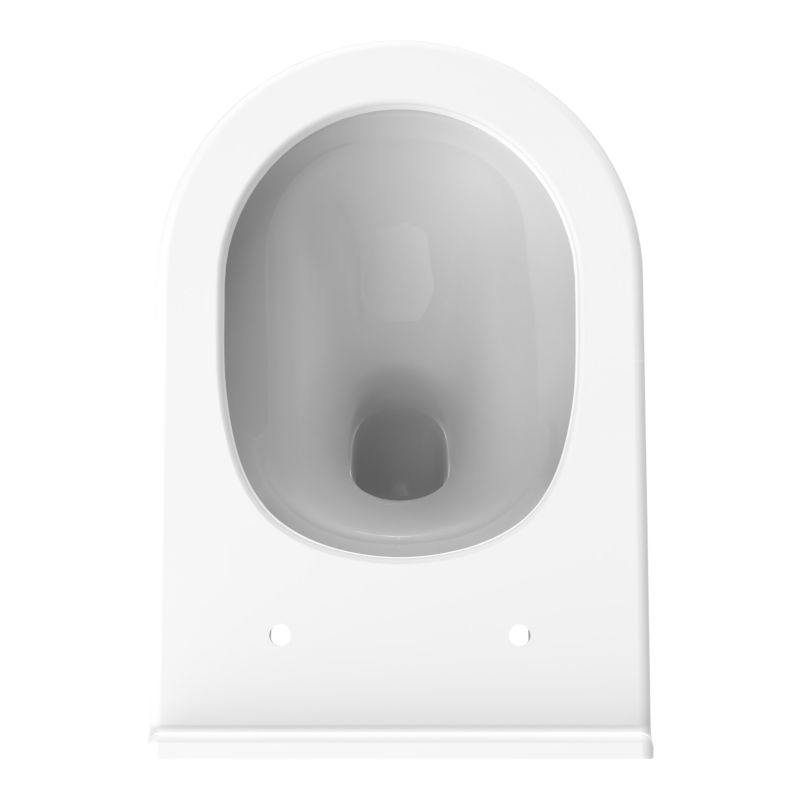Væghængt Toilet Endell Hvid med Låg og Hvirvelskyl