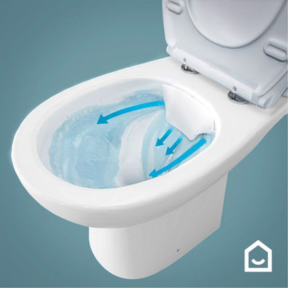 Væghængt Toilet Tasi 36x51x36 cm Hvid | 5063022514912