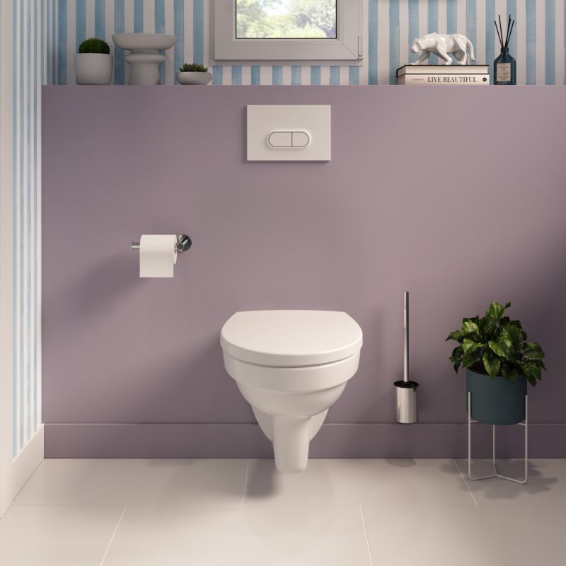 Væghængt Toilet Tasi 36x51x36 cm Hvid | 5063022514912