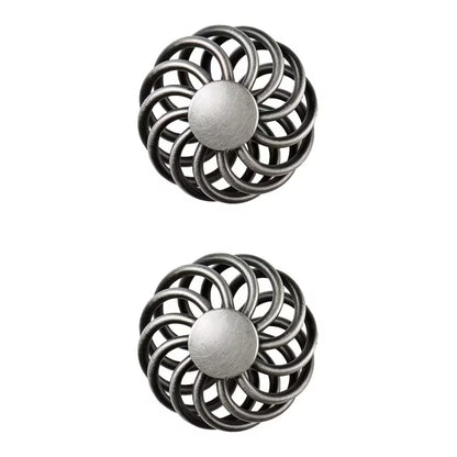Møbelgreb Ajika Spiral 45 mm Sølv 2-Pak
