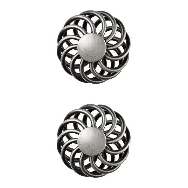 Møbelgreb Ajika Spiral 45 mm Sølv 2-Pak