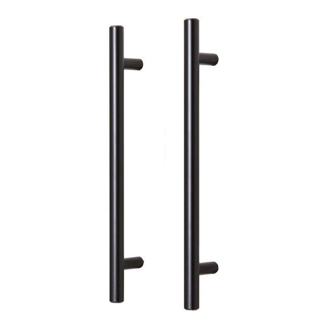 Møbelgreb Annatto 22 cm Sort Stål 2-Pak