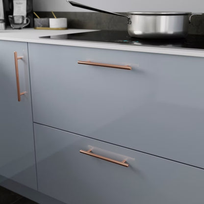Møbelgreb Annatto T 220 mm Kobber 2-Pak