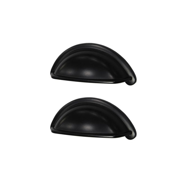 Møbelgreb Chervil 9,5 cm Sort Mat 2 Stk
