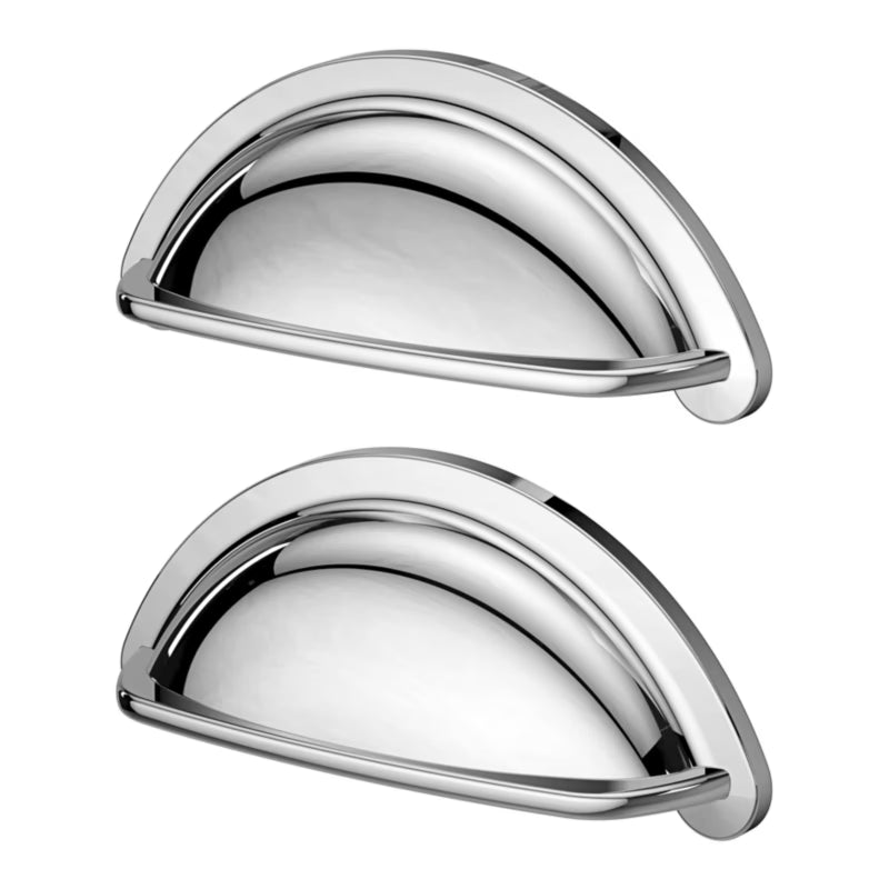 Møbelgreb Chervil Skalgreb 94 mm Krom 2-Pak
