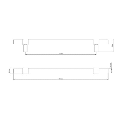 Møbelgreb Dukkah 257 mm Sort