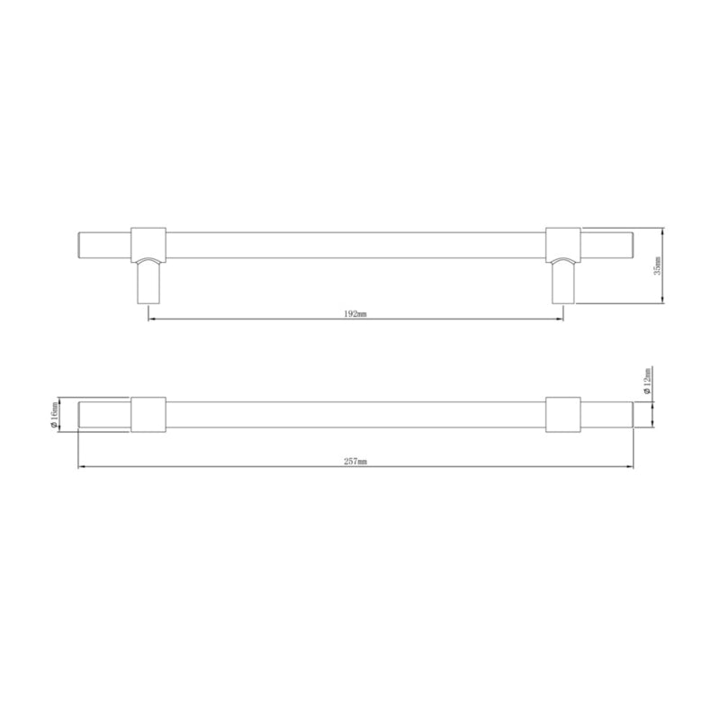 Møbelgreb Dukkah 257 mm Sort