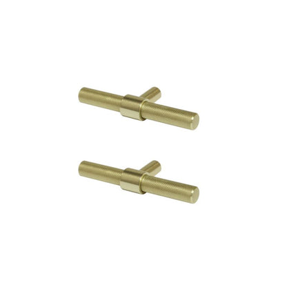 Møbelgreb Dukkah T 9,5 cm Messing 2-Pak