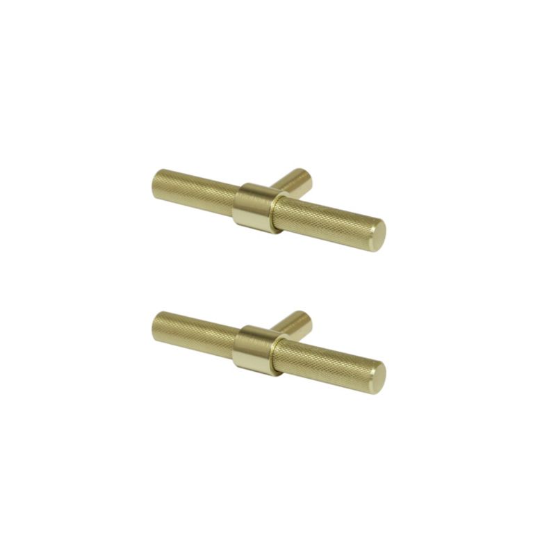 Møbelgreb Dukkah T 9,5 cm Messing 2-Pak