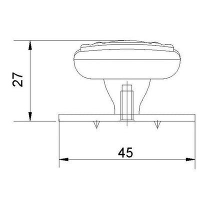 Møbelgreb Pindur 45 mm Tin 2 stk.