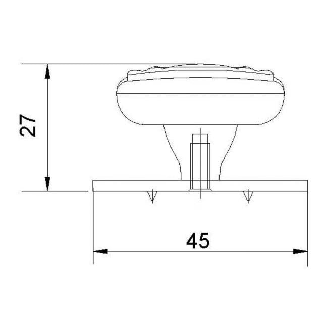 Møbelgreb Pindur 45 mm Tin 2 stk.