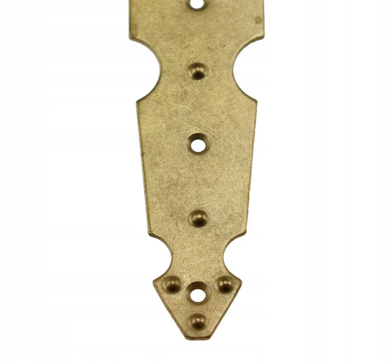 Møbelhængsel Dekorativ 77x123 mm Guld