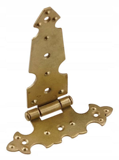 Møbelhængsel Dekorativ 77x123 mm Guld