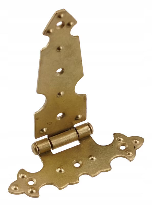 Møbelhængsel Dekorativ 77x123 mm Guld