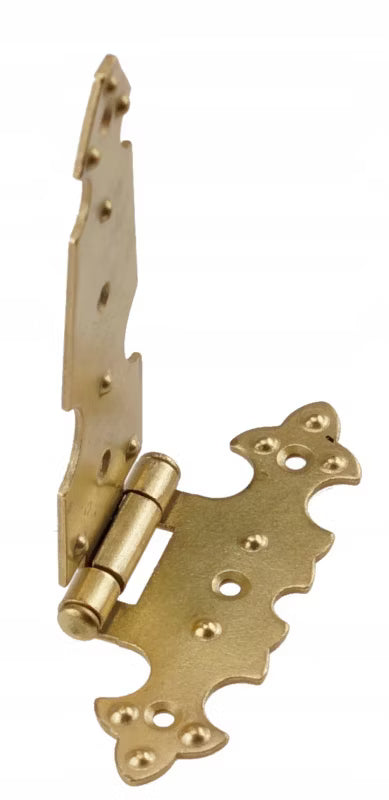 Møbelhængsel Dekorativ 77x123 mm Guld
