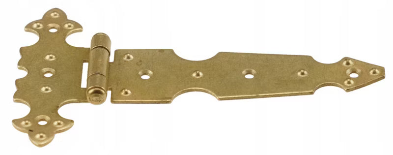 Møbelhængsel Dekorativ 77x123 mm Guld