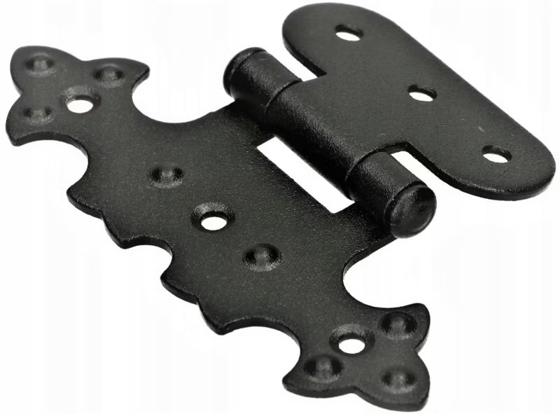 Møbelhængsel Dekorativ Asymmetrisk 78x50 mm Sort