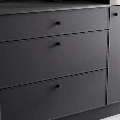 Møbelknop Dukkah 18x18 mm Sort 2 Stk