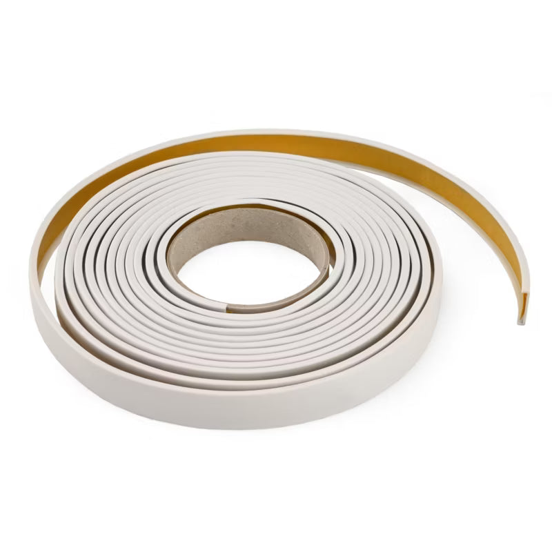Møbelprofil PVC 18 mm x 5 m Hvid Selvklæbende