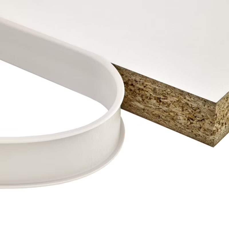 Møbelprofil PVC 18 mm x 5 m Hvid Selvklæbende