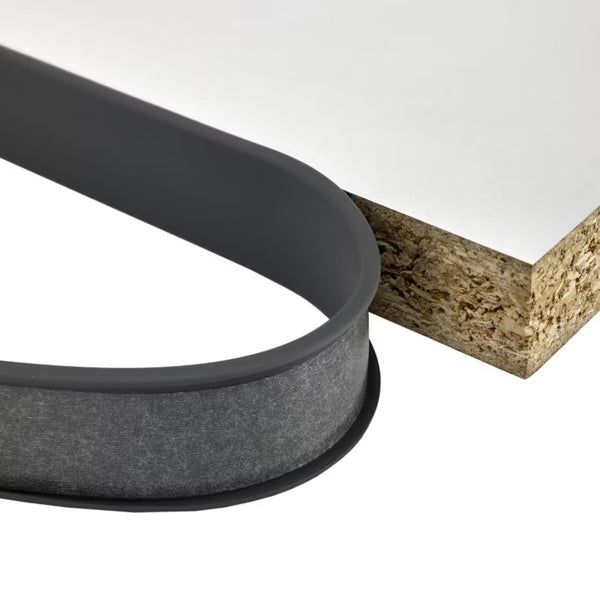 Møbelprofil PVC 18 mm Selvklæbende Mørkegrå 5 m