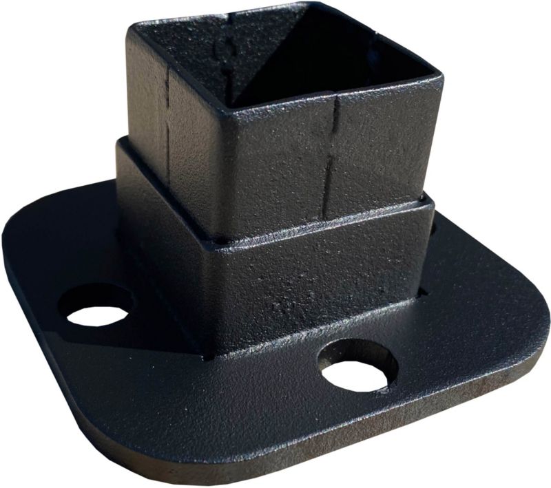 Gelænderbeslag Loft 80x80 mm Sort