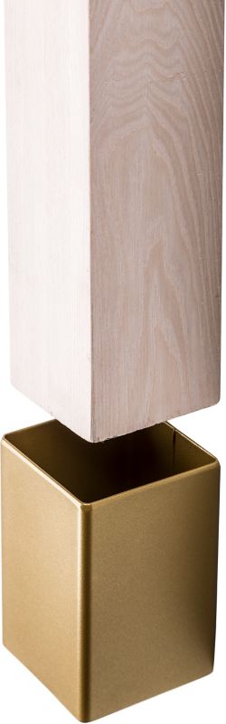 Montering af massiv stolpe Kornik 75 x 75 mm i sølv
