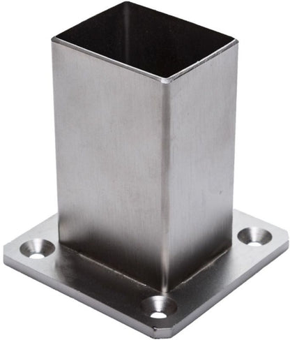 Stolpebeslag 37x47 mm Rustfrit Stål Vandret