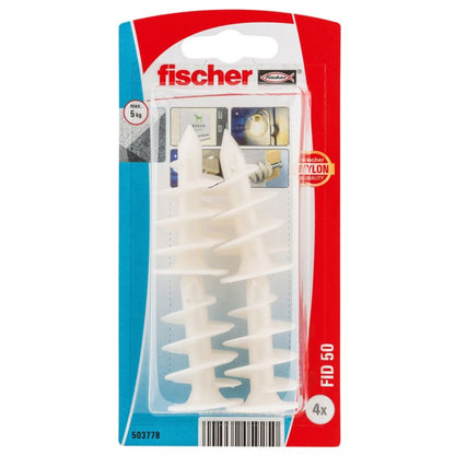 Fischer FID 25 x 50 mm monteringsdybler til polystyren og isolering, 4 stk.