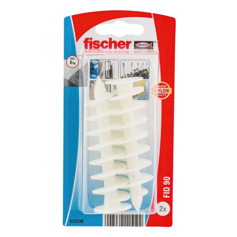 Fischer FID 25 x 90 mm monteringspløkker til polystyren og isolering, 2 stk.