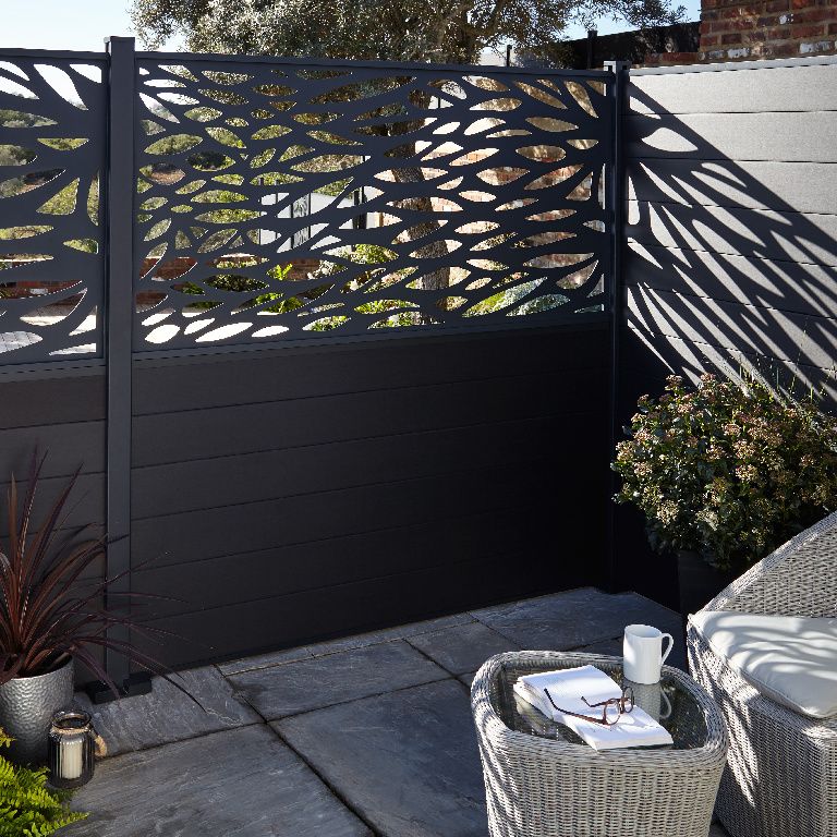 Blooma Neva dekorativt modul i aluminium 88 x 179 cm grå