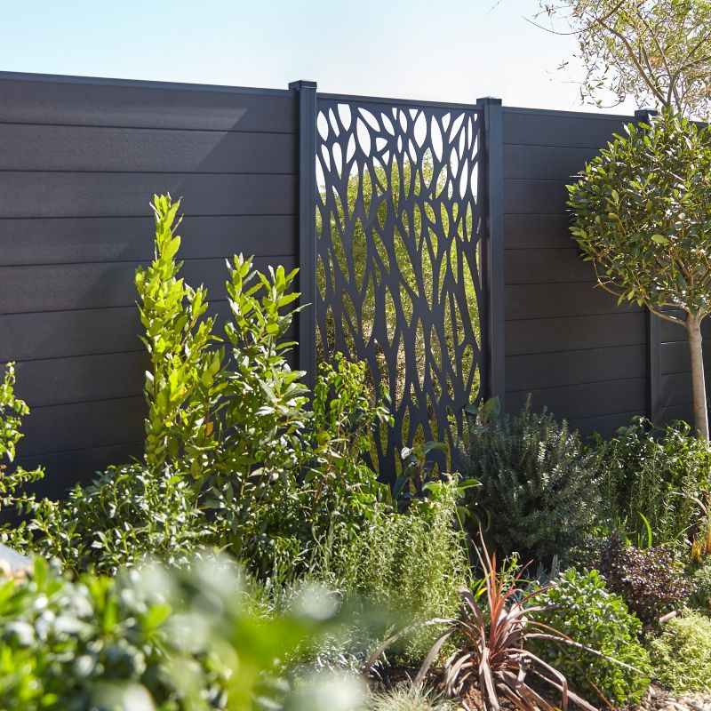 Blooma Neva dekorativt modul i aluminium 88 x 179 cm grå