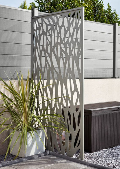 Blooma Neva dekorativt modul i aluminium 88 x 179 cm taupe