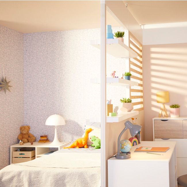 GoodHome Alara modul 50 x 12,5 cm til maling hvid
