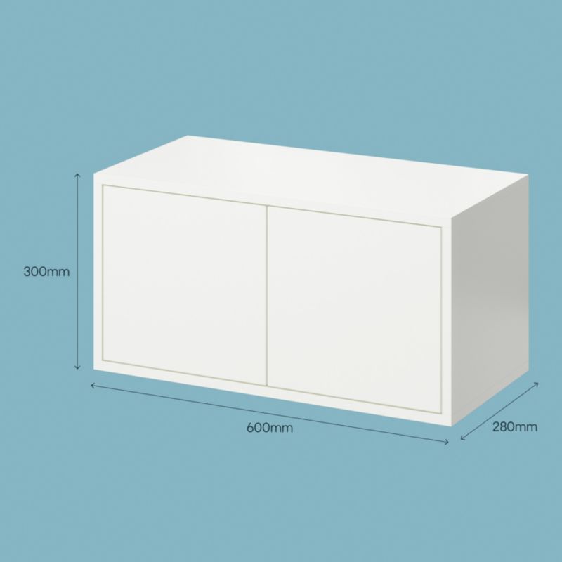 GoodHome Rigga modul med dør 60 cm hvid