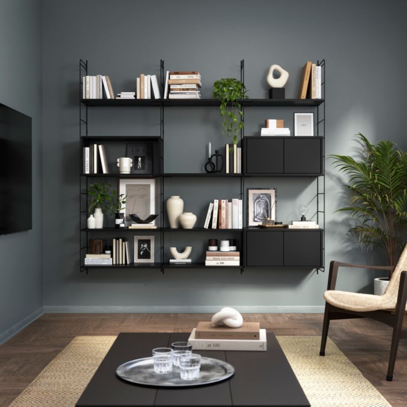 GoodHome Rigga modul med dør 60 cm sort