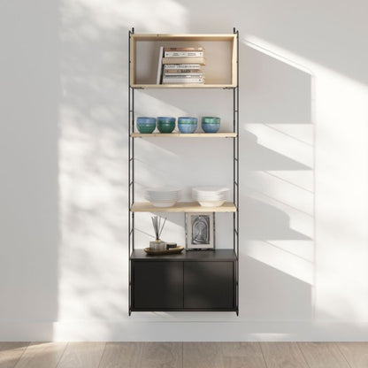 GoodHome Rigga modul med dør 60 cm sort