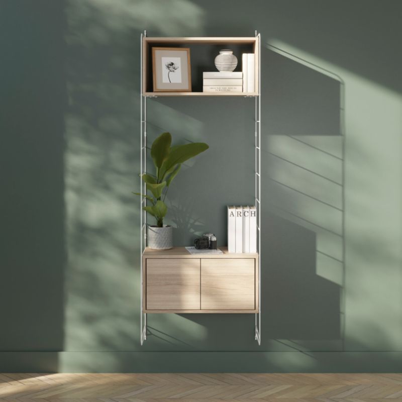 GoodHome Rigga modul med dør 60 cm egetræ