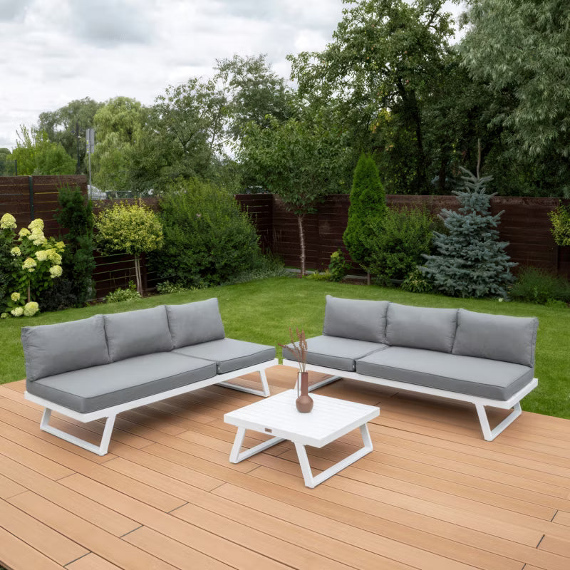 Modulær Havesofa MIDWAY med Bord 6 Personer