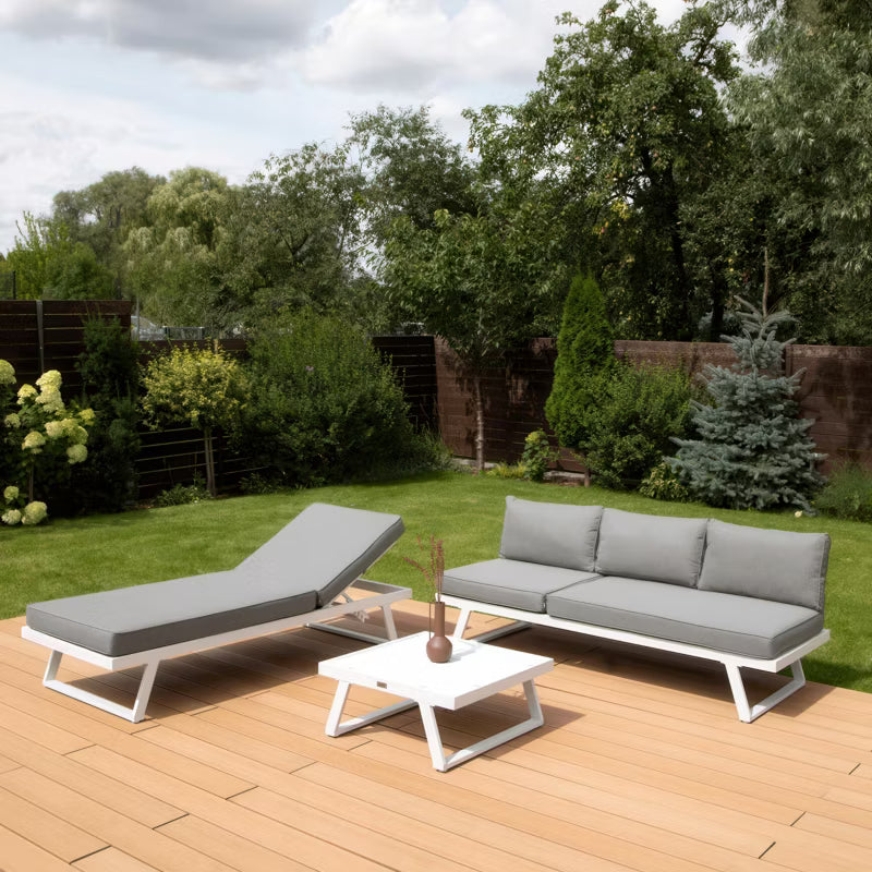 Modulær Havesofa MIDWAY med Bord 6 Personer