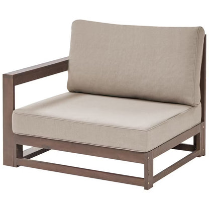 Modulær Havesofa Timor 167x167 cm Akacietræ Mørkebrun